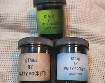 Stainz by Patty Pockets (Vintage, Lullaby Blue, and Lily Pad Green or mix and match)