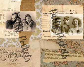 Vintage Photos Background Pages