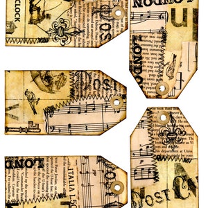 Collage Tags Digital Kit 2