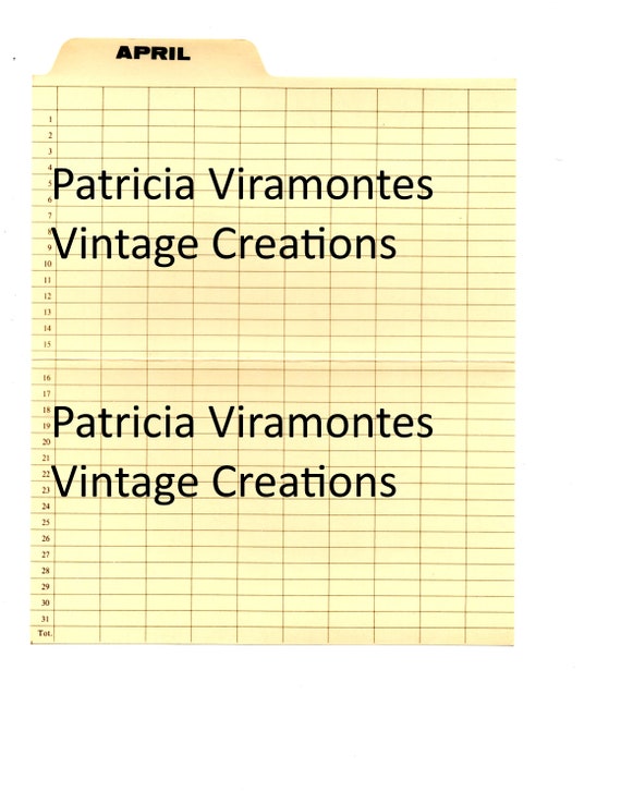 Monthly File Folder Digital Kit Etsy