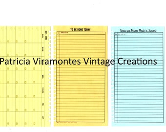Day Timer Tracker Sheets digital kit