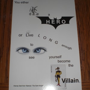 Harvey Dent Quote Postcard