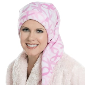 Pink Ribbon Elf Sleep Cap - Sleeping Night Hat for Men or Women