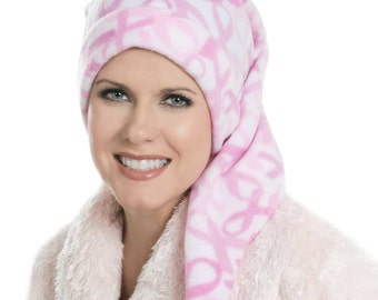 Pink Ribbon Elf Sleep Cap - Sleeping Night Hat for Men or Women