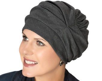 100% Cotton Trinity Turbans- 3 Way Head Covering for Women | Slouch Hat | Cancer Hats |  Cute Hats for Cancer Patients | Chemo Hats & Caps