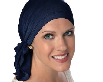 Soft Bamboo Slip-On Scarf | Pre-Tied Scarves for Women | Cancer Scarves | Chemo Scarves | Tichel & Head Covering | Gifts for Cancer Patients