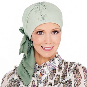 Sequined Tie Dye Head Scarves - Cancer Scarf for Chemotherapy