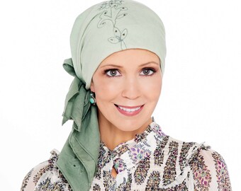 Foulards tie-dye à sequins - Foulard anti-cancer pour chimiothérapie