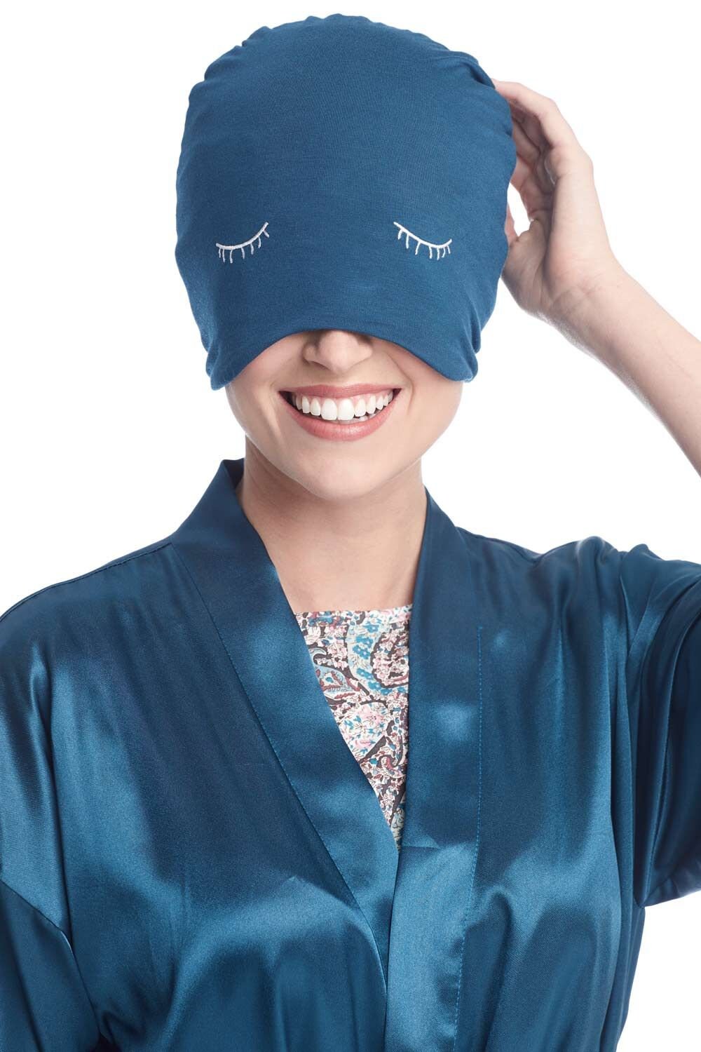Travel Cap with Integrated Sleep Mask