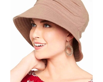 Cardani UPF 50+ Pleated Sun Hat | 100% Cotton with Aloe Vera Lining