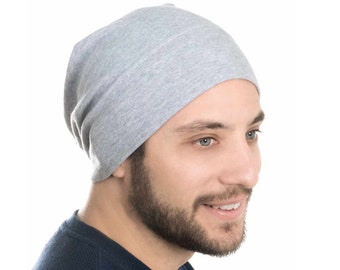 Mens Relaxed Beanie | 100% Cotton Beanie Hats for Guys