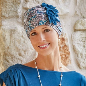 Large Flapper Turban Cardani® Viscose From Bamboo Hat for - Etsy