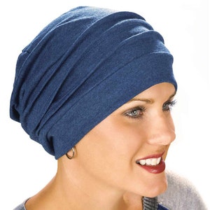 Snood ample 100 % coton pour femme Chapeau mou Bonnet ample Chapeaux Cancer Chapeaux de chimio Chapeau pour les patients atteints de cancer Couvre-chef image 8