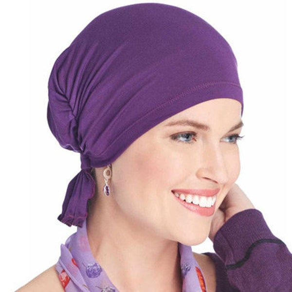 Ultra Soft Bamboo Viscose Scarf Beanie | Pre Tied Chemo Beanie Scarves for Women | Cancer Scarves | Head Scarfs for Cancer Patients