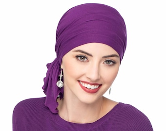 Slip-On™ Scarf | Pre-Tied Head Scarves for Women | Cancer Scarves | Chemo Scarfs | Scarf for Cancer Patient | Tichel | Head Covering Scarf