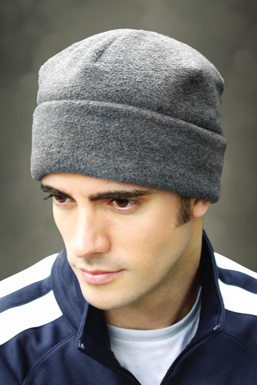 Fleece Cuffed Sleep Cap for Men: Warm Sleeping Hats - Etsy