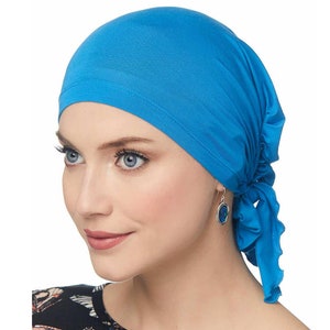 Easy On Pre Tied Head Scarf | Cardani Bamboo Viscose Ready Tie Scarves | Head Covering for Cancer Patients, Hair Loss | Cancer Scarf, Chemo