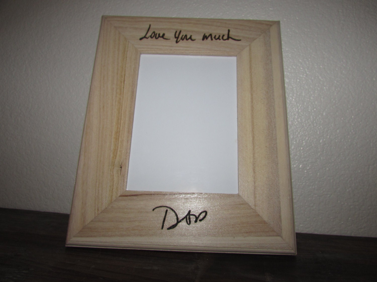 Custom Handwriting Frame Laser engraved handwriting Etsy