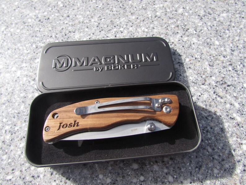 Personalized Pocket Knife Company Logo Engraved Company Etsy