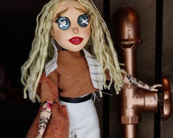 custom coraline doll~inspired coraline,handmade doll,art doll,personalized,mini me