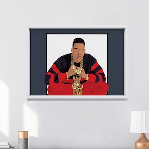 The GOAT Jay-z, Hip Hop Art Print Poster, Office, Home Decor, Black Art Print, Rap Art, African American Art, Christmas Gift,  Birthday gift