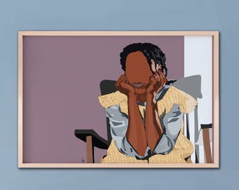 Impressão artística de A Cor Púrpura - A Paciência de Celie, Alice Walker, Impressão de Filme Clássico, Pôster de Impressão Artística Feminista, Pôster do Filme A Cor Púrpura