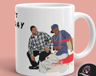 Taza clásica de la película "Es viernes", regalo de amistad, regalo para un compañero de trabajo, regalo único y divertido para un amigo, películas de los 90, taza de oficina de hip hop.