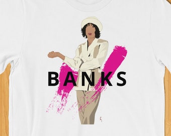 Banks, Hillary Banks Fresh Prince of Bel air, Classic TV 90's T-Shirt, 80's T-Shirt, Gift for Boyfriend, Gift for Best friend Birthday