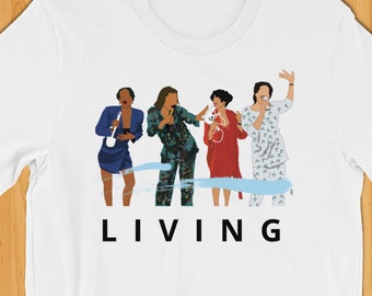 Living Single T-shirt  from 90&#39;s TV  Classic Show Gift For Best Friend, Gift for Sister, BFF Gift, College Tee