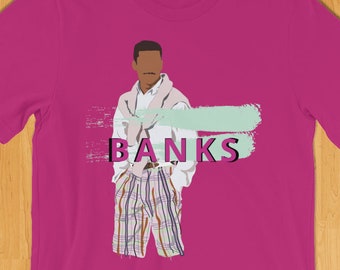 Banks T- Shirt, The Fresh Prince Carlton Banks Classic TV 90's T-Shirt, 80's T-Shirt, Gift for Boyfriend