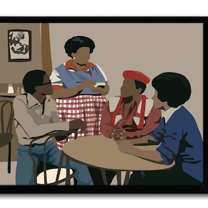 What&#39;s Happening Tv Show Art Print Poster- 70&#39;s TV  Classic TV Show Print  Gift for Best Friend Home Decor, Black Art Print