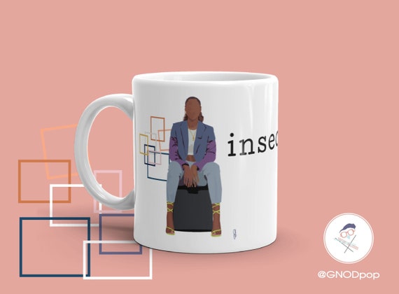 Insecure Coffee Mug, Cool Mug Gift for Sister, Gift for Bestfriend,  Gift for Coworker, Funny Unique Gift for Friend, TV mug