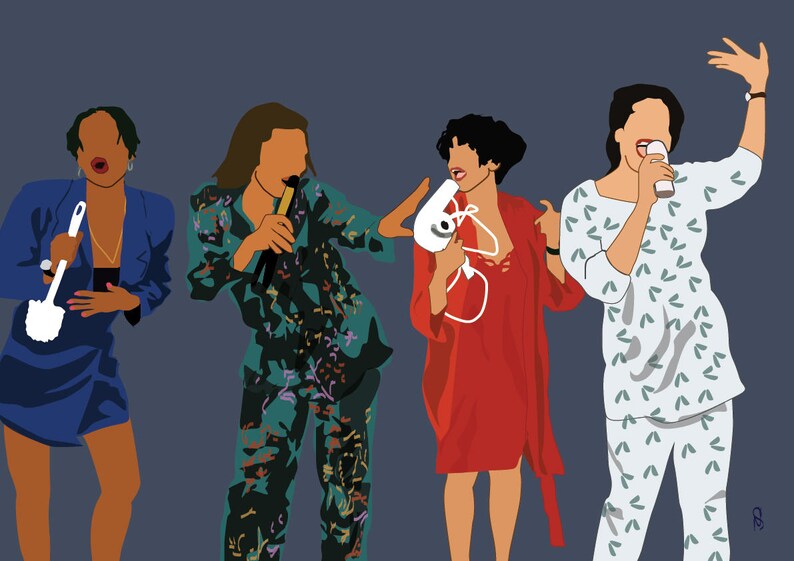 Living Single Art Print Poster 90's TV Classic TV Show Etsy