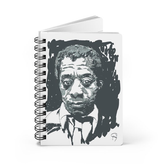 Writer's Journal, James Baldwin Notebook, Gift for Writer, Gift for Sister, Mother, Blank Notebook Black African American History Notebook