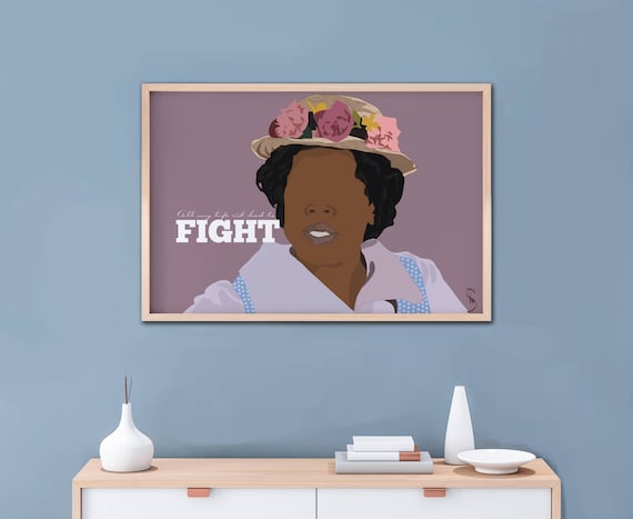 The Color Purple Movie Art Poster- Sofia's Fight, Alice Walker, Classic Movie Print , Feminist Art Print Poster, All my Life I had to Fight