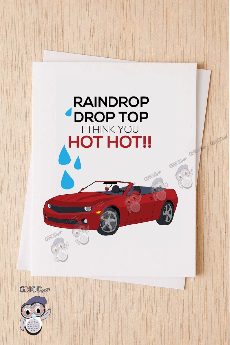 Funny Blue Ran Drop Raindrop Drop Top, Funny Valentine's Day Card, Bad and Boujee ...