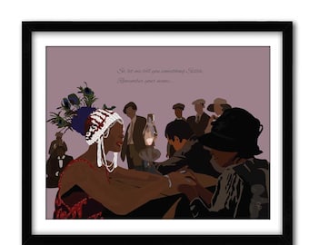 So, Let Me Tell You Something Sista-Suge Avery, , The Color Purple Movie Art PosterChristmas Gift, Classic Movie Print , Feminist Art