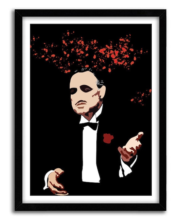 The Godfather, Classic Movie Poster, Christmas Gift for boyfriend, Housewarming gift, Gift for him, Geekry A3 Poster
