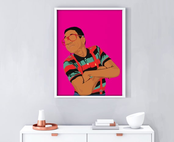 I did that - Urkel Art Print Posters Family Matters Classic TV Show Print , Dorm Room Essentials Gift for Sister, Gift for BFF  Black Art