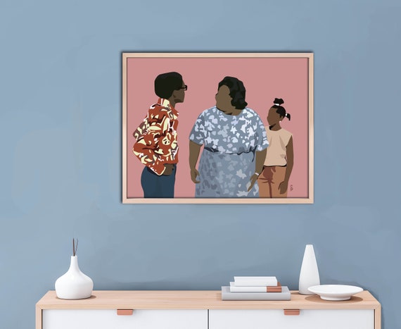 What's Happening Tv Show Art Print Poster- 70's TV  Gift for Mom Dad Classic TV Show Print  Gift for Best Friend Home Decor, Black Art Print