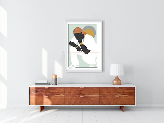 Durags N Riches - Ode to the Durag 3 -  African American Art Illustration Print Poster - Black Boy Joy Office Home Decor, Black Art Print