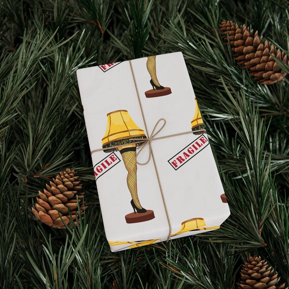 Leg Lamp Fragile  - Funny A Christmas Story Modern Gift Wrapping paper,  Christmas Holiday Gift for Sister, BFF,
