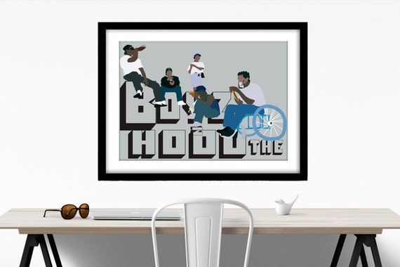 Hip Hop Art, Boyz In The Hood, Movie Poster, 90's Movie Poster, Ice Cube, NWA poster, Classic Movie Poster, Hip hop poster, Christmas Gift