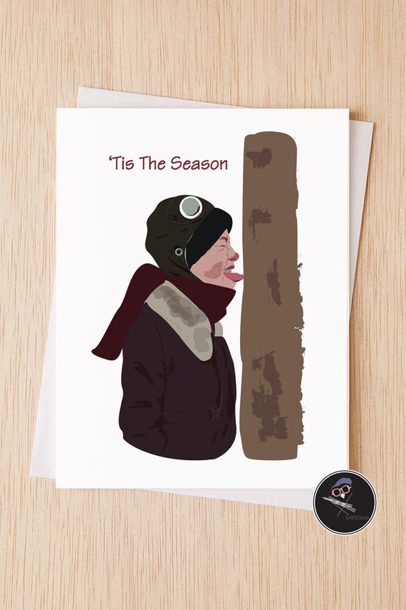 Humor Christmas Card,A Christmas Story, Card For BFF, Funny Holiday Card, Funny Xmas Card, Xmas Card for Sister, Holiday Card Brother - 44A