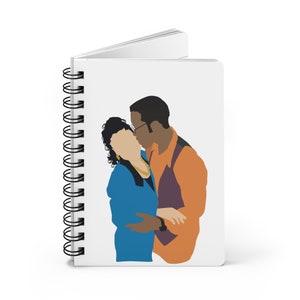 A different World Writer&#39;s Journal, Black Love Notebook, Gift for Writer, Gift for Boyfriend, Girlfriend,  Blank Writing HBCU Journal