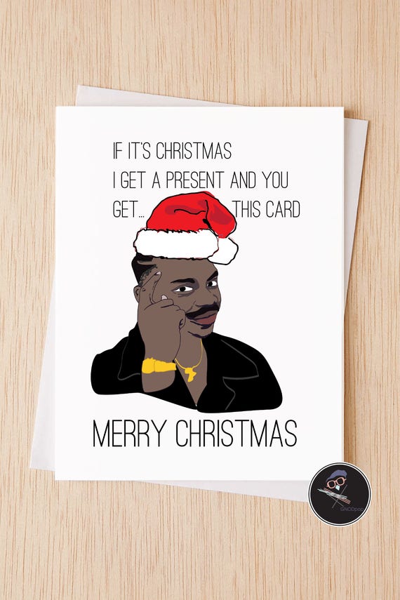 Funny Christmas Card Roll Safe Meme Christmas Card Funny