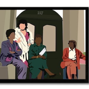 227 - TV show - 80&#39;s TV  Classic TV Show Print, Gift for Best Friend, Gift For Mom, Home Decor, Black Art Print, Pop Art, Feminist Art