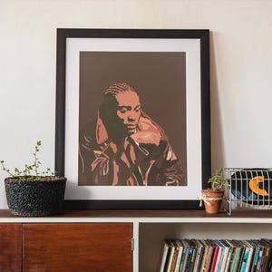 Brown Sugar D'Angelo Art Print Poster- Classic R&B Neo Soul Art, Christmas Holiday Gift, Dorm Decor, Best Friend Home Decor, Black Art Print image 10