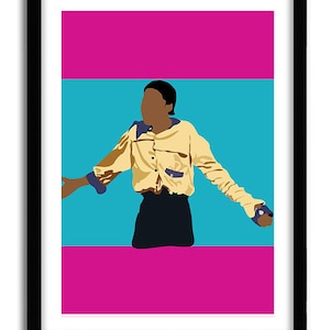Póster de The Cosby Show, póster clásico de televisión, arte pop negro, regalo de Navidad, regalo de cumpleaños de Gordon Gartrell, póster de dormitorio, arte mural para el hogar