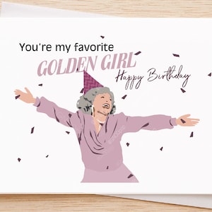 Eres mi chica dorada favorita, tarjeta de cumpleaños linda, tarjeta para el mejor amigo, tarjeta para compañero de trabajo, tarjeta para novia